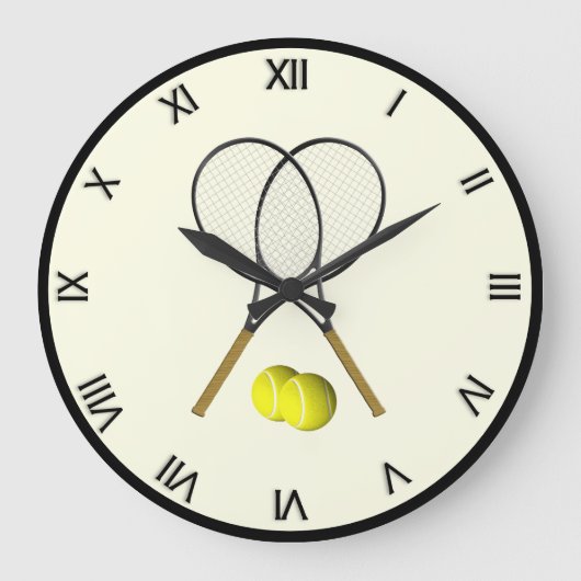 Tennis Dubbels Crème Grote Klok (Voorkant)