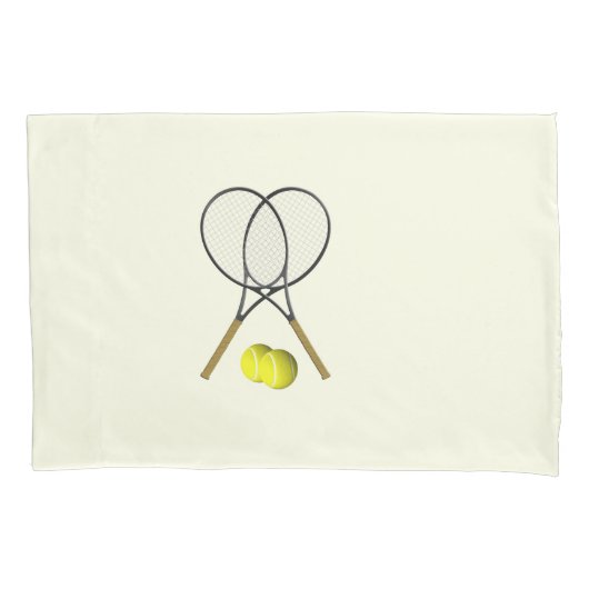 Tennis Dubbels Crème Kussensloop (Voorkant)