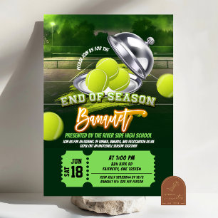 Tennis Einde Seizoen Banket Party Uitnodiging