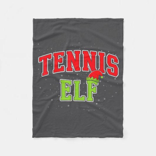 Tennis Elf Christmas Family Matching Group Xmas  Fleece Deken (Voorkant)