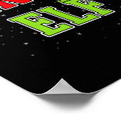 Tennis Elf Christmas Family Matching Group Xmas  Poster (Hoek)