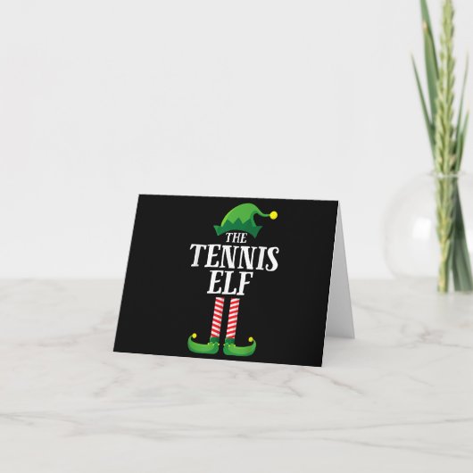 Tennis Elf Matching Familie Groep Kerstfeest (Voorkant)