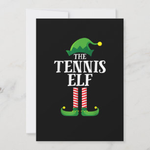 Tennis Elf Matching Family kerstparty Save The Date