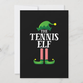 Tennis Elf Matching Family kerstparty Save The Date