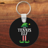 Tennis Elf Matching Family kerstparty Sleutelhanger (Voorkant)