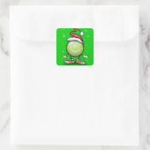 Tennis Elf Vierkante Sticker (Tas)