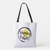 Tennis en Chill Balls en Rackets White Tote Bag (Achterkant)