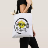 Tennis en Chill Balls en Rackets White Tote Bag (Dichtbij)