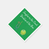 Tennis en cocktails servet (Hoek)