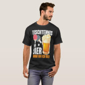 Tennis en Gezegde alcohol T-shirt (Voorkant volledig)