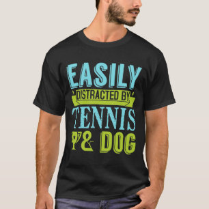 Tennis en hondencitaat shirt