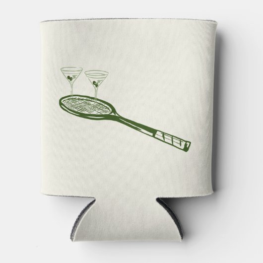 tennis en martinis blikjeskoeler (Voorkant)