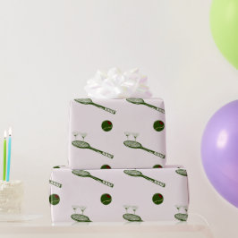 Tennis en martinis cadeaupapier