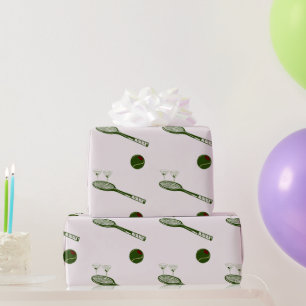 Tennis en martinis cadeaupapier