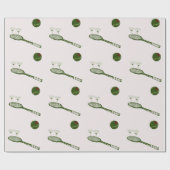 Tennis en martinis cadeaupapier (Vlak)