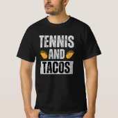 Tennis en taco's t-shirt (Voorkant)