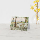 Tennis- en theekaart kaart (Gele Bloem)