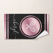 Tennis Esthetische Roze Handdoek met Aangepaste Na (Handdoek)