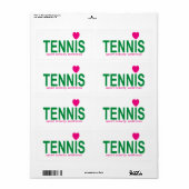 Tennis Etiket (Full Sheet)