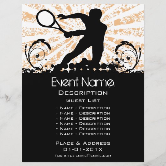 Tennis Event Promotion Flyer (Voorkant)