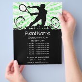 Tennis Event Promotion Flyer (Hand)