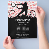 Tennis Event Promotion Flyer (Hand)