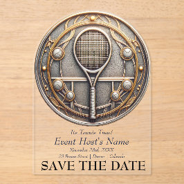 Tennis Event Uitnodiging