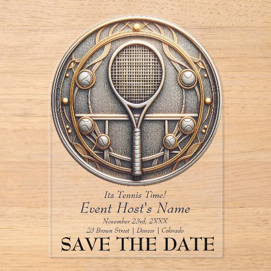 Tennis Event Uitnodiging (Voorkant)