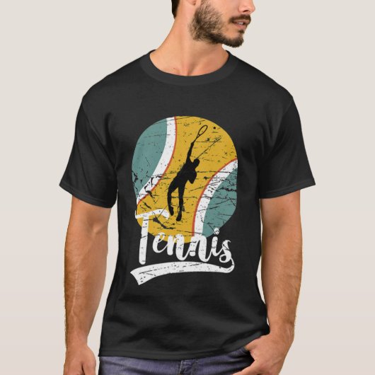 Tennis Evolution Coach Tennis Player Mannen hobby  T-shirt (Voorkant)