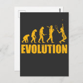 Tennis Evolution Gift Idea - Sport Hobby Briefkaart (Voorkant / Achterkant)