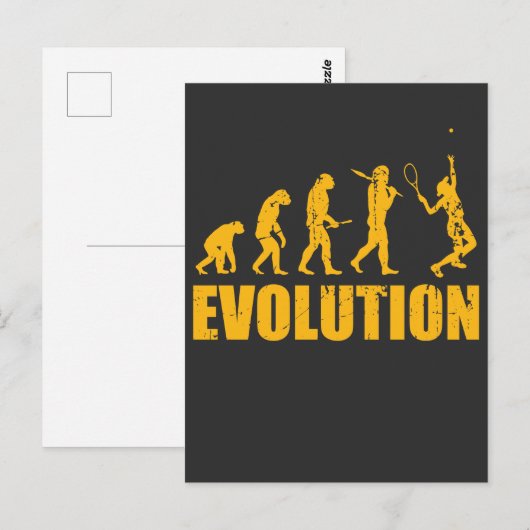 Tennis Evolution Gift Idea - Sport Hobby Briefkaart (Voorkant / Achterkant)