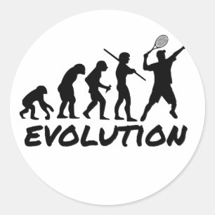 Tennis Evolution Ronde Sticker
