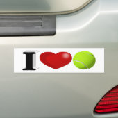 Tennis Fan Bumpersticker (Op auto)