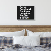 TENNIS Fan Canvas Afdruk (Insitu (Slaapkamer))