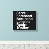 TENNIS Fan Canvas Afdruk (Insitu (Houten vloer))