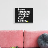 TENNIS Fan Canvas Afdruk (Insitu (Woonkamer))
