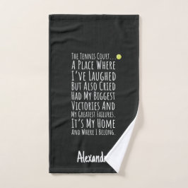 Tennis Fan Geschenkmanden Persoonlijk Aangepast Sp Handdoek