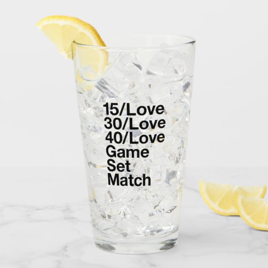 TENNIS Fan Glas (Voorkant ijs)