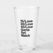 TENNIS Fan Glas (Voorkant)