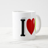 Tennis Fan halve tekst Grote Koffiekop (Voorkant rechts)