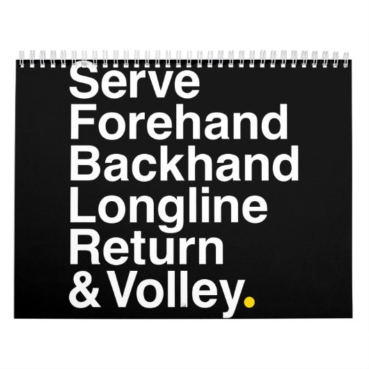 TENNIS Fan Kalender (Hoes)