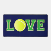 Tennis Fan, Liefde Tennis Typografisch Bureaumat (Voorkant)