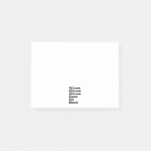 TENNIS Fan Post-it® Notes (Voorkant)