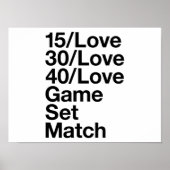 TENNIS Fan Poster (Voorkant)