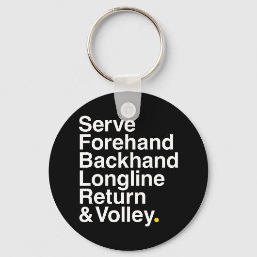 TENNIS Fan Sleutelhanger (Voorkant)