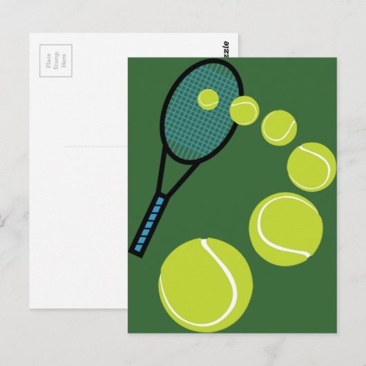 Tennis FAN SLICE SERVE Briefkaart (Voorkant / Achterkant)