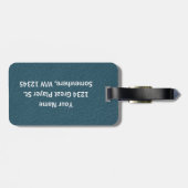 Tennis - Female Player and Ball Personalize Bagagelabel (Achterkant horizontaal)