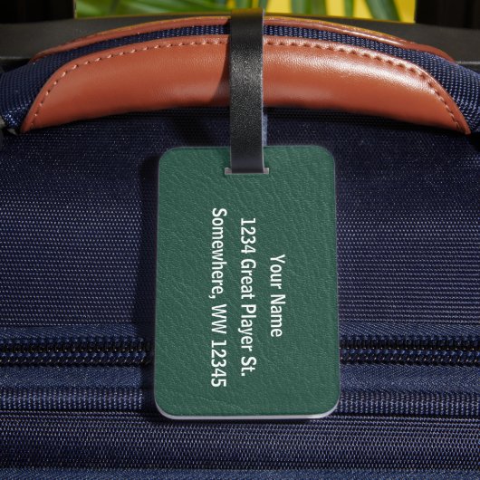 Tennis - Female Player and Ball Personalize Bagagelabel (Achter Insitu 4)