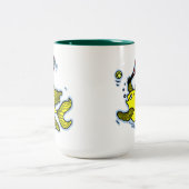 Tennis Fish, visspeltennis Tweekleurige Koffiemok (Center)