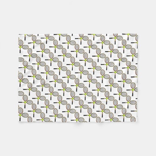 Tennis Fleece Blanket Deken (Voorkant (Horizontaal))